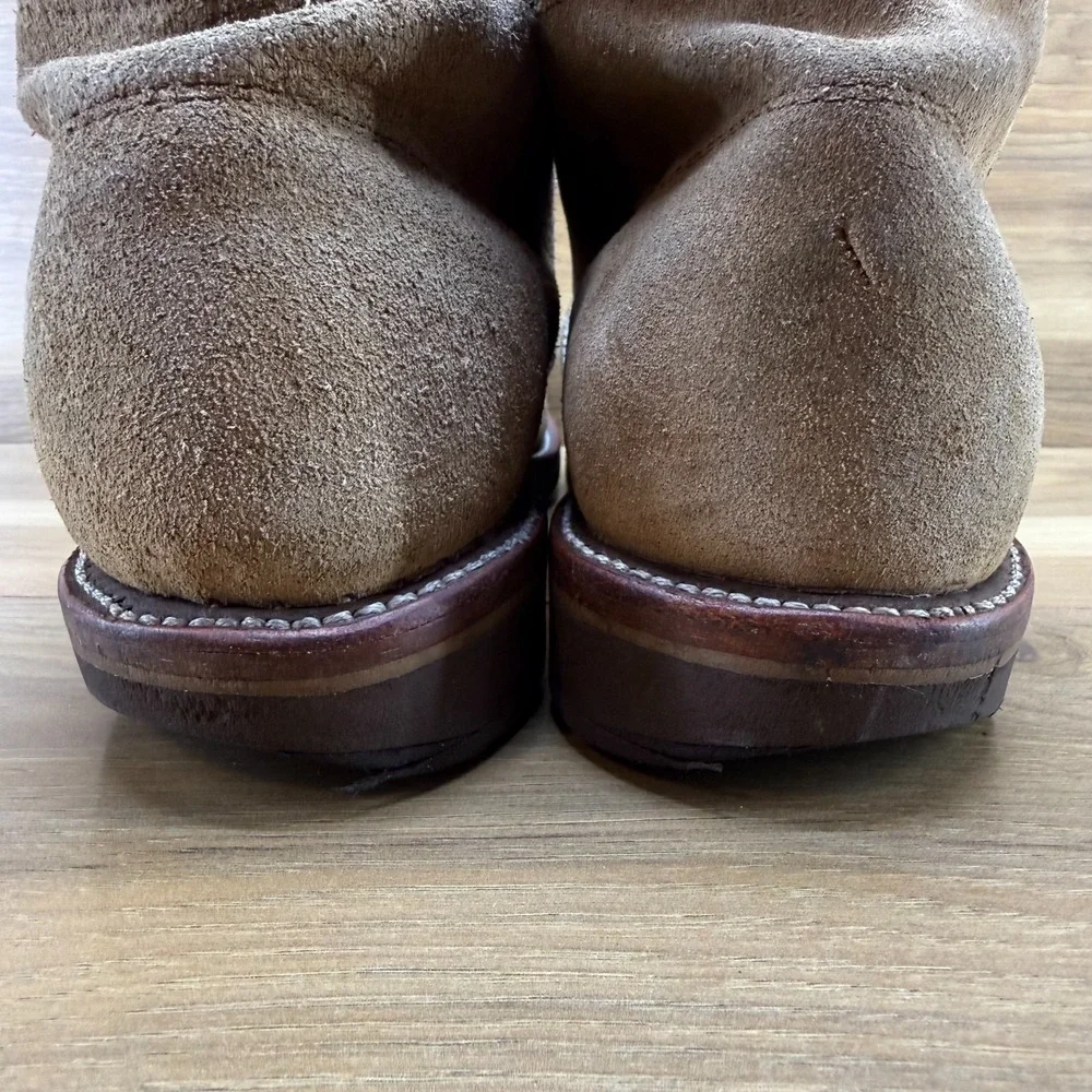 Chippewa Milford Suede Chukka Boot Mens 10 E Tan Wedge Soles USA Made